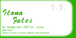 ilona fulei business card